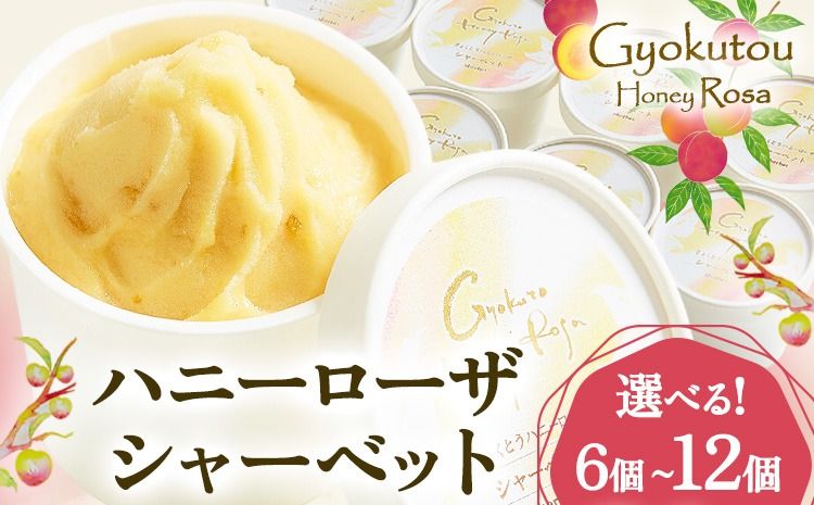 ハニーローザシャーベット 選べる内容量 6個 8個 12個 ぷらっとぎょくとう[60日以内に出荷予定(土日祝除く)] 熊本県 玉名郡 玉東町 スモモ すもも 果物 デザート スイーツ フルーツ 旬 シャーベット アイス セット 冷菓 冷凍 果肉入り ご当地シャーベット おやつ---gkt_prt_15_6k---
