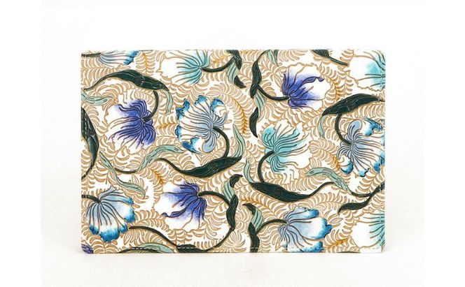 【文庫屋大関】パーソナルホルダー　ノースガーデン＜ターコイズ＞【皮革工芸品】 民芸品 雑貨 日用品 文房具 革小物 牛革 ファイル ケース 