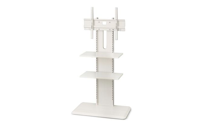 テレビ台 スタンドテレビ台 UTS-700R-OW オフホワイト テレビスタンド ハイタイプ おしゃれ アイリスオーヤマ テレビ台 壁掛け風 テレビ台 木目調 テレビボード スタンドテレビ台 省スペース スリム 高さ調節 自立 新生活 65型 65インチ