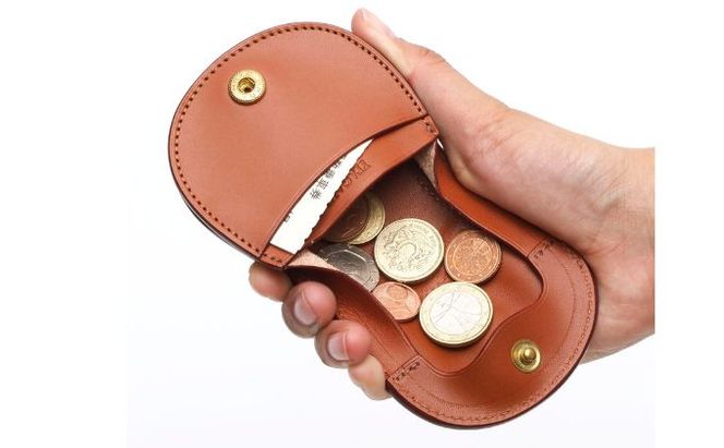 馬蹄コインケース キャメル いたがき ファッション小物 財布 小銭入れ 牛革 天然皮革 手作り 本革 北海道 赤平