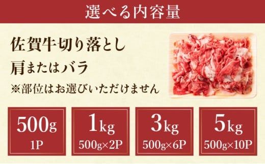【内容量が選べる】艶さし！【A4~A5】佐賀牛切り落とし 500g～5kg 国産 黒毛和牛 ステーキ 霜降り ごちそう グルメ お取り寄せ 佐賀牛 しゃぶしゃぶ すき焼き