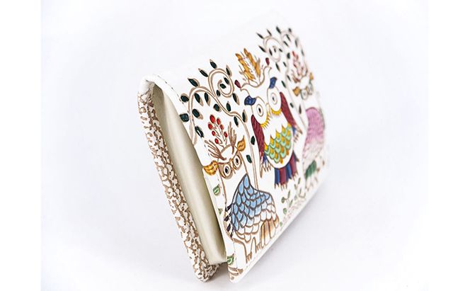 【文庫屋大関】箱まち小銭入れ　ふくろう【皮革工芸品】 ファッション小物 財布 民芸品 