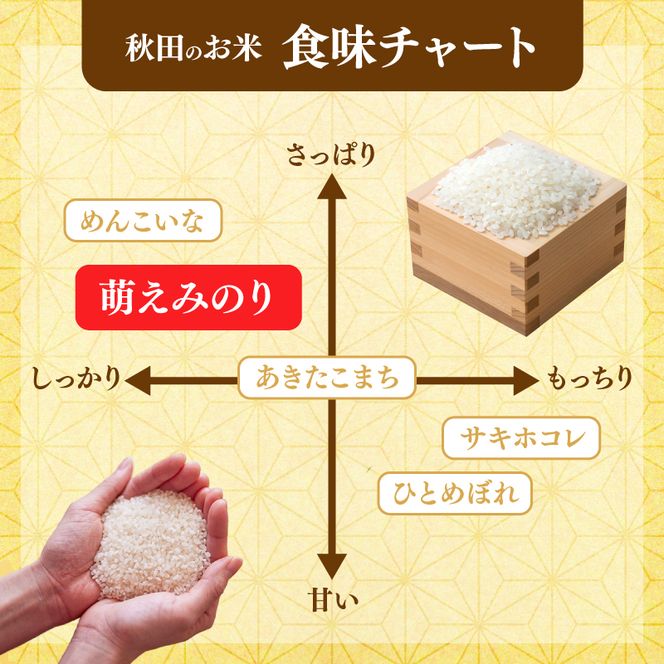 【2ヵ月定期便】令和8年度産 萌えみのり 5kg 【 精米 白米 米 コメ お米 おこめ ブランド米 ご飯 ごはん 秋田 にかほ 】