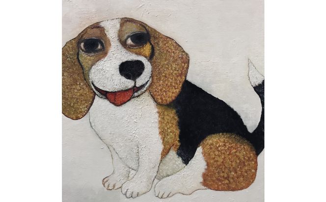 アーティストが描く愛しいペットのポートレート　S６号 142069_DK014