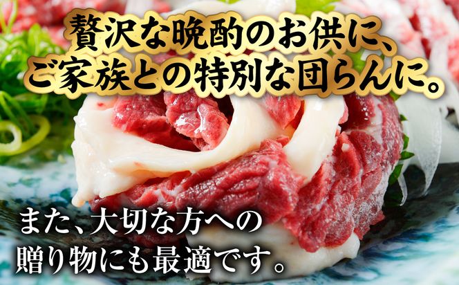 国産 熊本肥育 紅白馬刺しセット 合計850g （赤身700g・コウネ150g） 馬肉 赤身 コウネ たてがみ 刺し身 刺身 新鮮 ヘルシー おつまみ 晩酌 贈り物 真空パック ブロック 冷凍 熊本県 八代市