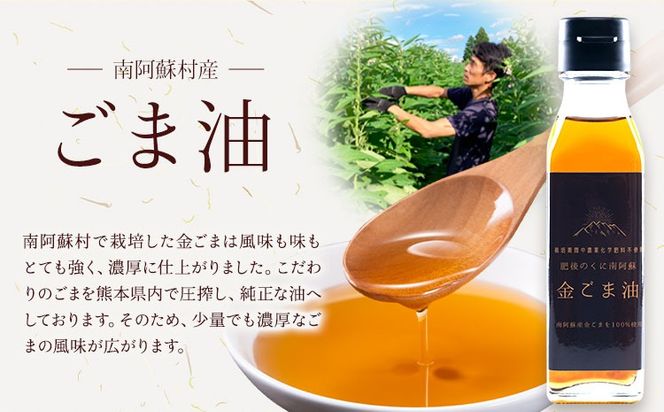 ごま油 えごま油 セット 南阿蘇村産 一般社団法人南阿蘇村農業みらい公社《30日以内に出荷予定(土日祝を除く)》熊本県 南阿蘇村 送料無料 ごま油 ごま 安心---sms_gmegma_30d_r7_11000_set---