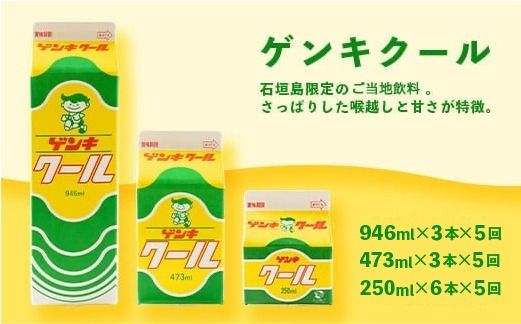 【ふるさと納税限定】【定期便_5回】八重山ゲンキ乳業 全種バリューセット【八重山ゲンキ乳業】【ゲンキ牛乳】【石垣島のソウルドリンク ゲンキクール】【ゲンキカフェ】【さんぴん茶ミルクティー】GN-004-t05