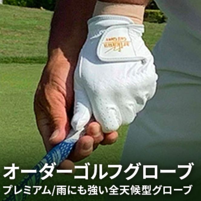 オーダーゴルフグローブ プレミアム × 平日1日ゴルフプレー利用券　加西インターカントリークラブ【姫路市 × 加西市 共通返礼品】 ゴルフ場利用券 チケット ゴルフグッズ ゴルフコース スポーツ