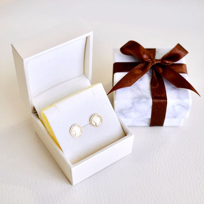 K18 18金 イエローゴールド 地金 コイン 金貨 ピアス 保証書付 SGL22869 SWAD087