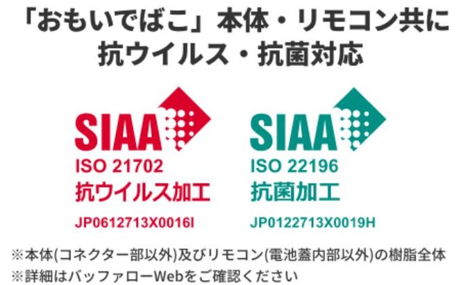 BUFFALO おもいでばこ バックアップ セット 2TB 外付けHDD データ保存 家電