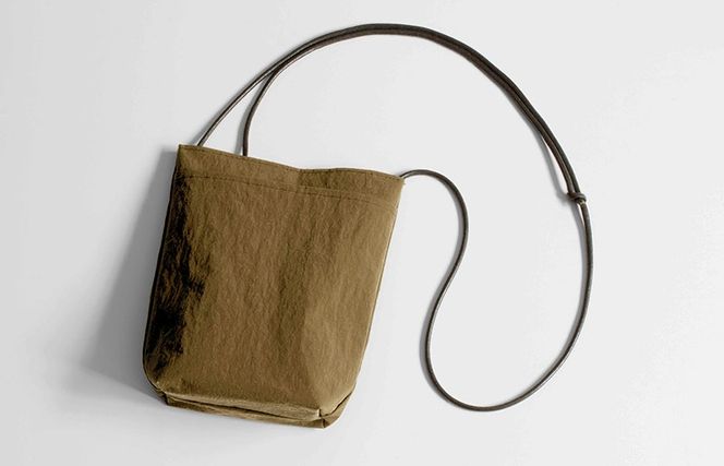 G2850 ミニショルダーバッグ KONBU(R)【ブラウン 撥水素材 ナイロン生地 日本製 軽量 ファッション】