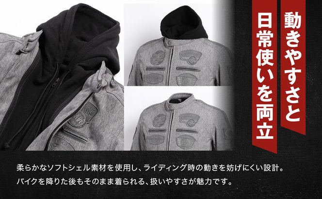 【デグナー】ソフトシェルジャケット[22WJ-10] ブラック XLサイズ｜京都 バイクギア 人気ブランド ジャケット バイク［ ライディングジャケット フリースインナー 防風 プロテクター 安全性 ツーリング ライダー バイカー アウトドア おしゃれ かっこいい 人気 おすすめ 送料無料 ふるさと納税 ］ 261009_A-JR193VC03