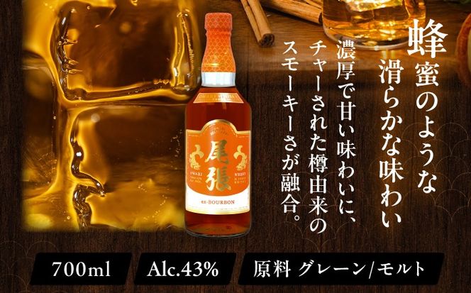【毎月3回定期便】尾張ウイスキー エクスバーボン ウイスキー お酒 アルコール / 愛西市 東海酒造株式会社[AEDR013]