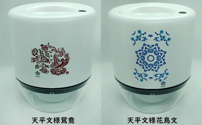 王寺町　アルコール除菌ディスペンサー、リキッドジェットミニ 雑貨 日用品 天平文様 非接触型 噴霧器 世界初 噴出装置 センサー感知 液体 電池駆動 USB駆動 日本製 