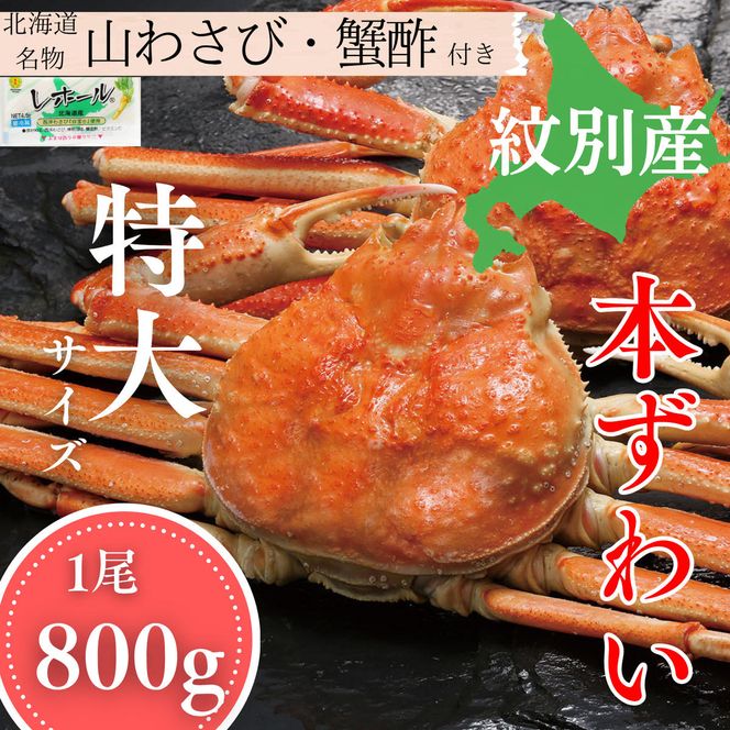20-328 本ずわいがに姿 1尾約800g