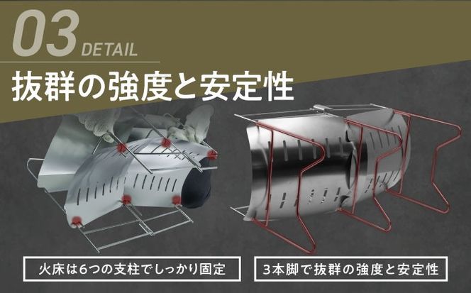 ZEN Camps 焚き火台 NT Fire Stand コンパクト テーブル おしゃれ キャンプ ソロ 沖縄市 / 株式会社YOLO[BCAH003]