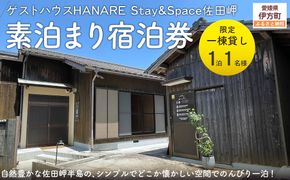 愛媛・西宇和・佐田岬　平日～土・日・祝日（いつでも）　限定一棟貸しゲストハウスHANARE Stay&Space佐田岬 素泊まり宿泊券（1名様分）IKTAQ032