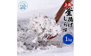 【CF-R7hbk】MMK003　上物釜揚げシラス1kg 高知県産 釜揚げしらす 簡易梱包 シラス 国産 釜揚げ 新鮮 しらす丼 海鮮丼 お茶漬け 冷凍配送 塩分控えめ お取り寄せ