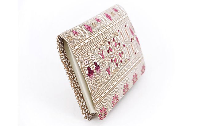 【文庫屋大関】箱まち小銭入れ　アポロン＜ピンク＞【皮革工芸品】 ファッション小物 財布 民芸品 