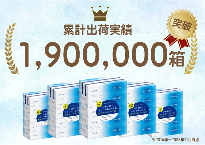 【定期便 3ヵ月連続お届け】エリエール 〈アソート〉 ＋Water 15箱 シングル 55m 48ロール トイレットペーパー ティッシュ トイレ ボックスティッシュ まとめ買い ペーパー 紙 防災 常備品 備蓄品 消耗品 日用品