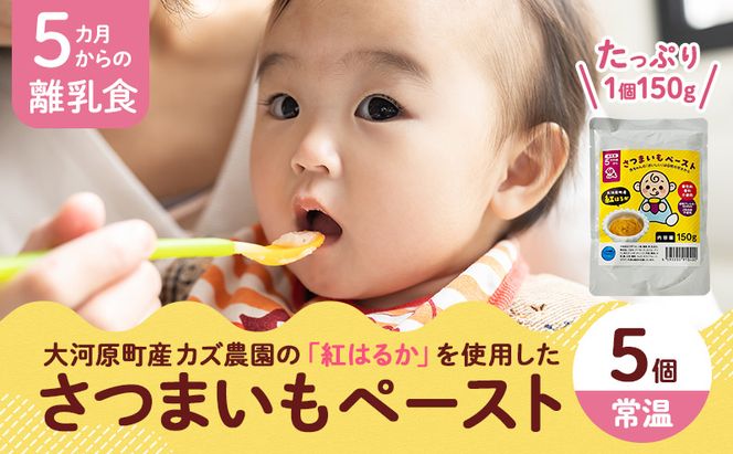 大河原町産 紅はるかペースト（離乳食）５個
