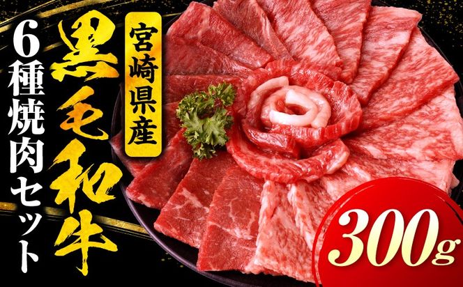 宮崎県産黒毛和牛(経産)6種焼肉セット 300g