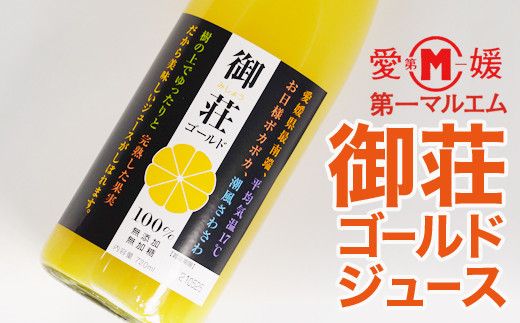 第一マルエムの御荘ゴールド(河内晩柑)ストレートジュース 720ml×2本