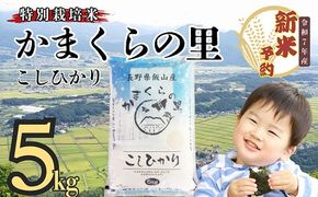 【先行予約】（5月19日の受付より寄附金額改定）[令和７年産] 特別栽培米 「かまくらの里コシヒカリ」 精米 5㎏ (7-1)