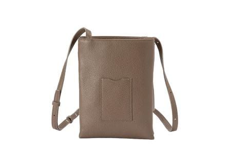 豊岡鞄 Shokolatt ショルダーポーチ 2層式 大 トープ