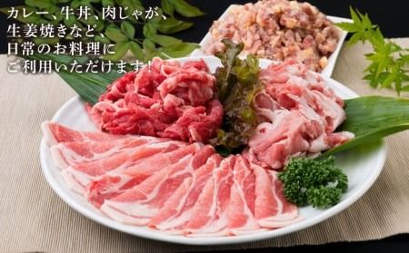 【全6回定期便】牛肉 豚肉 鶏肉 日常使いの精肉セット 930g 2～3人前 4種《糸島》【糸島ミートデリ工房】 [ACA194] 糸島 和牛 牛肉 豚肉 鶏肉 BBQ 糸島 焼肉 国産