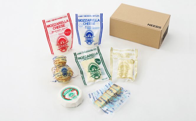 北海道 十勝 チーズアソート7種B / ラクレット入り バラエティセット [チーズ工房NEEDS]【 チーズ アソート 詰合せ セット バラエティ ラクレット モッツァレラ 大地のほっぺ さけるチーズ 乳製品 ワインNEEDS ニーズ 食べ比べ 受賞】
