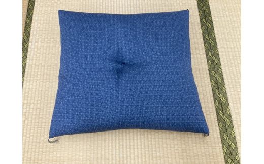 手作り座布団(抗ウイルス加工)　ネイビー色【CW103W1】