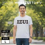 宮城 仙台 Ｔシャツ 綿100% 厚手【SENDAI IZUI & Go.】白×黒　Lサイズ 041009_FC005VC02