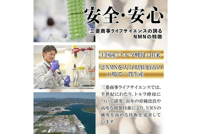 完全国内生産のNMNサプリメント「NMNファイナ」計540粒（計180粒×3回毎月） 健康サポートサプリメント NMN 大分県 佐伯市【GM002】【三菱商事ライフサイエンス (株)】