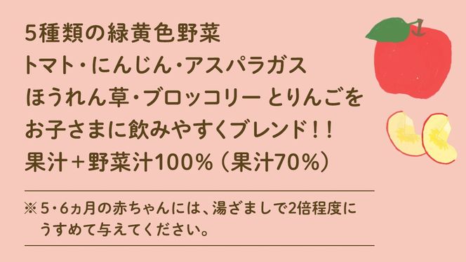 【 ピジョン 】 緑黄色野菜 & りんご100 125ml × 48個 紙パック飲料 赤ちゃん 赤ちゃん用品 ベビー ベビー用品 ベビーグッズ 乳児 ベビー飲料 飲料 紙パック 野菜 りんご ジュース お出かけ 飲み物 セット 水分補給 お水 あかちゃん キッズ  防災 ローリングストック 災害 備蓄