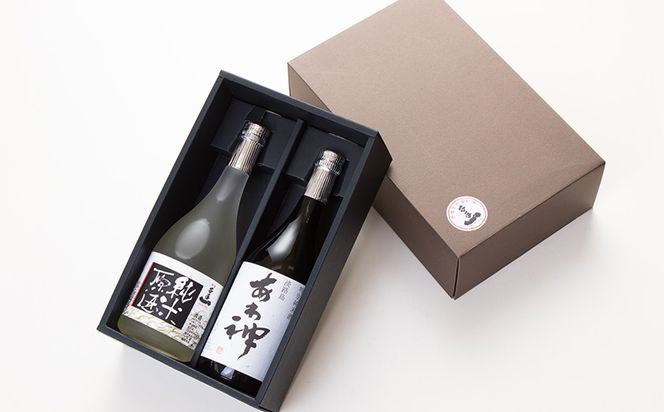 淡路の地酒千年一酒造の「純米原酒」と「あわ神」セット