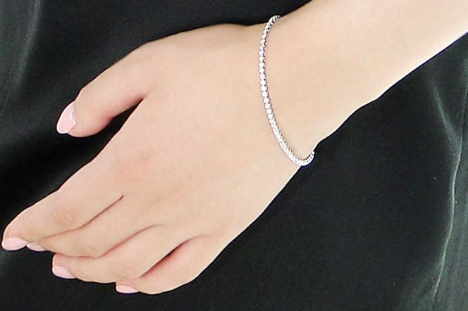 pt900【1.0ct】ダイヤモンド テニス ブレスレット CSBL00020-pt SWAV082