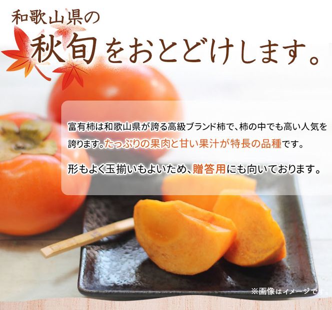G7111_和歌山秋の味覚 富有柿 約4kg 化粧箱入