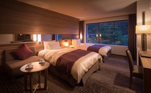 【前沢牛ハンバーグ付プラン】花巻温泉に泊まるペア宿泊券 【1890】