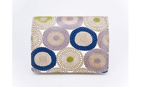 【文庫屋大関】箱まち小銭入れ　笠菊＜水明＞【皮革工芸品】 ファッション小物 財布 民芸品 