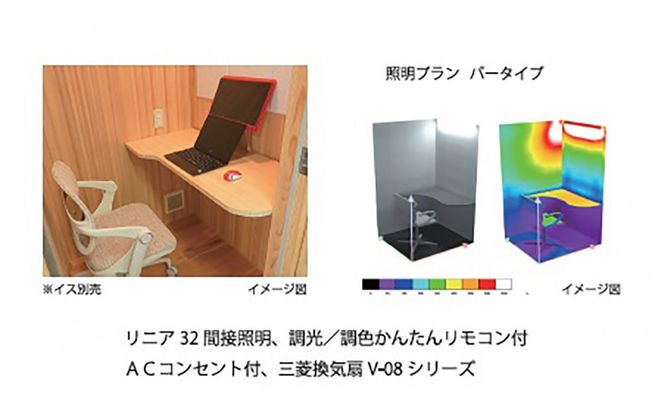 【ふるさと納税】ウッドラボType-S（パーソナルスペース）屋内用 国産 木造 大型 家具 個室 リモートワーク テレワーク 041009_HU001