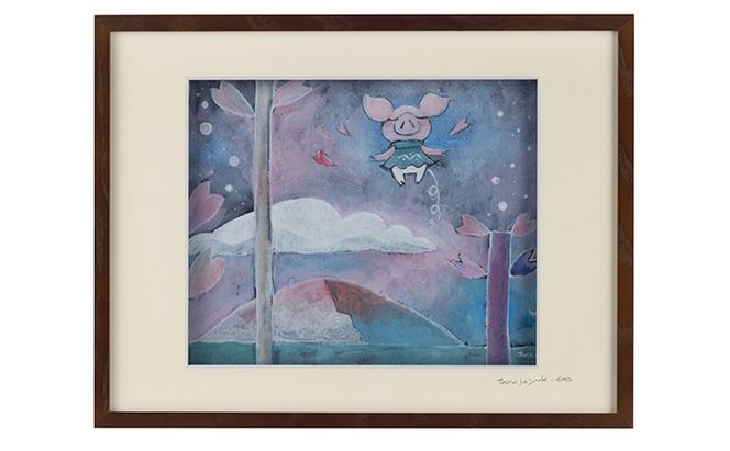 Harry＆Marie 名画 シリーズ(4)「ピガーからの便り」ハリーマリー ジクレー 絵画 インテリア アート 額装入り ファンタジー ジークレー 作品