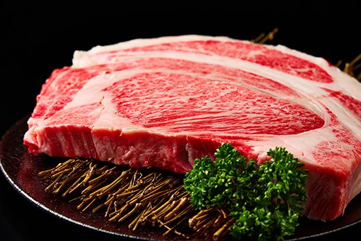 A5等級 未経産雌限定　近江牛リブロース　ステーキ　塊肉1kg折箱入【FO20W】