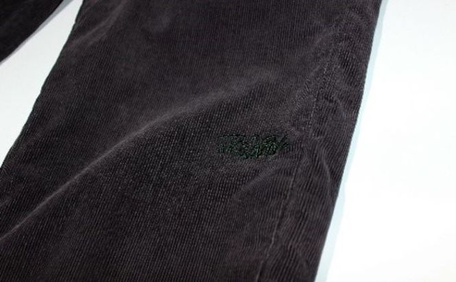 TheCaviar ヴィンテージコーデュロイトラウザー　ブラック ファッション 男性 メンズ ズボン パンツ 日本製 クラシカル ワークスタイル シルエット 綺麗 ベルトループ巾 レングス設定 細部 こだわり 