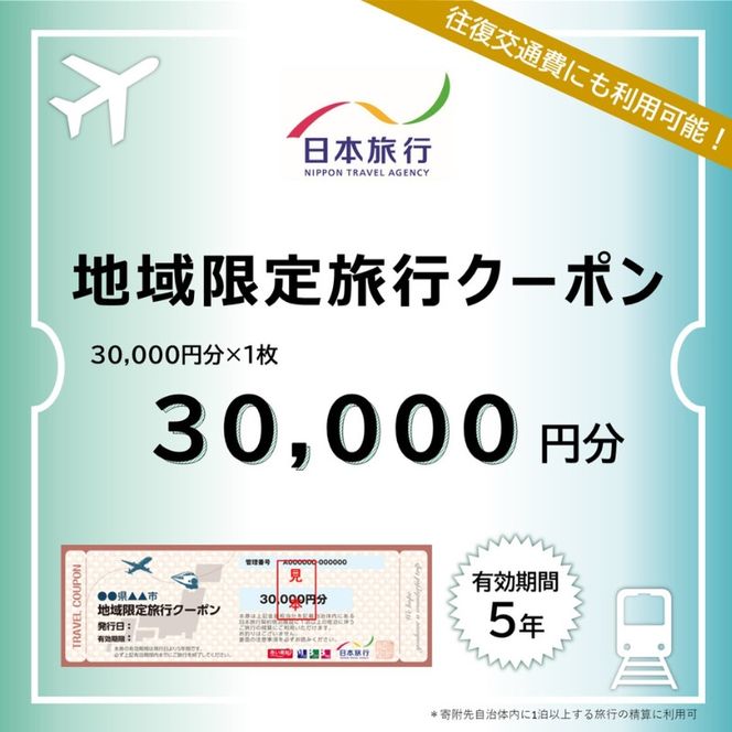 三重県伊賀市 日本旅行 地域限定旅行クーポン30,000円分【nhrk0001】