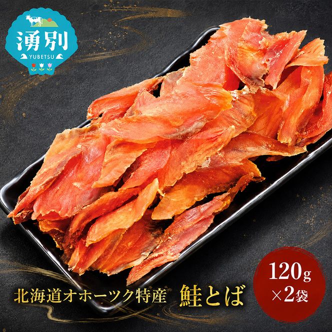【業務用】鮭とば120g×2袋 海産物 おつまみ 珍味 オホーツク おつまみ オホーツク 海産 乾物 魚貝類 サーモン さけ サケ 
