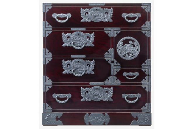 仙台箪笥 手許箪笥 木地呂漆塗り (申込書返送後、3ヶ月～8ヶ月程度でお届け)|06_kyk-230101