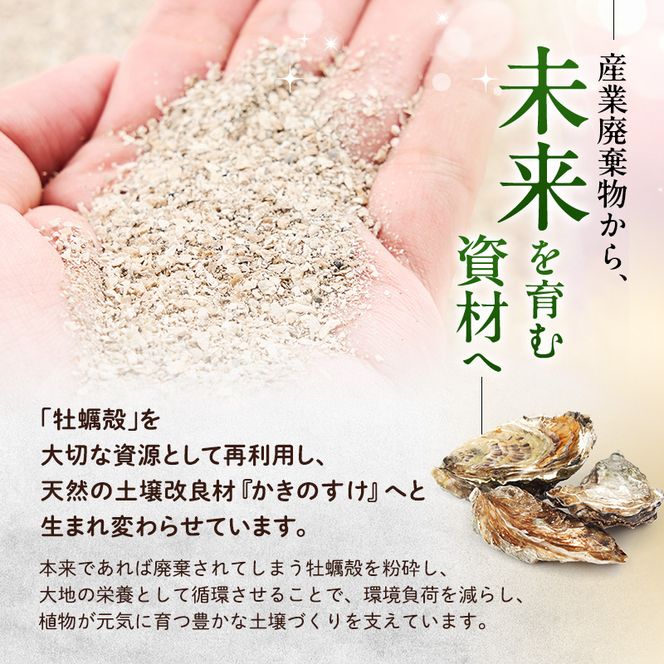 土壌改良材 かきのすけ 1.7kg×1袋 【村上石材工業】[ カキ殻石灰 有機石灰 牡蠣の殻 酸性土壌を中和 ミネラル豊富 肥料 園芸 家庭菜園 野菜 花 木 ] 