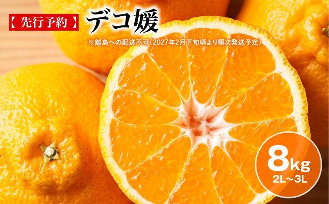 【先行予約】デコ媛 8kg（2L～3L）※離島への配送不可（2027年2月下旬頃より順次発送予定） IKTAR009