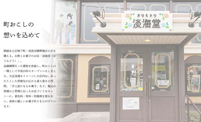 【H-492】淡海堂 マドレーヌセット ３種１０個入り［高島屋選定品］